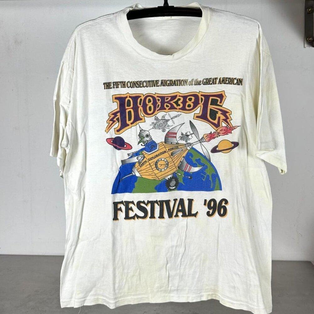 Retro 1996 Lenny Kravitz, Dave Matthews Band, Rusted Root Horde Festival Shirt